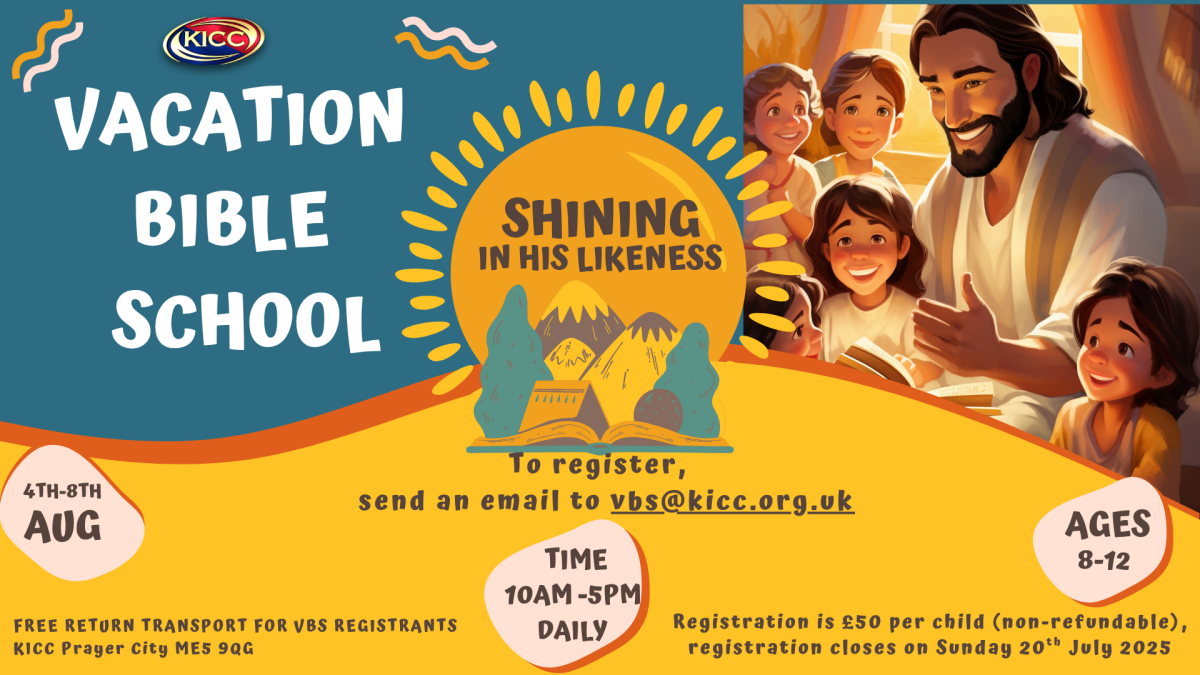 Yellow Blue Playful Kids Summer Camp Flyer